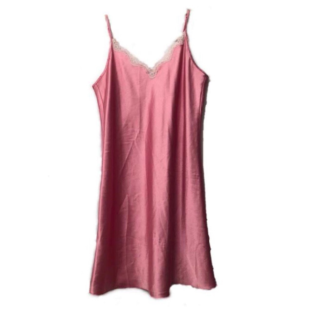 Pink slip dress